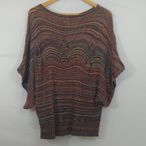 CANYON River Blues Rainbow Knit Oversized Crop Top - Picture 3 of 7
